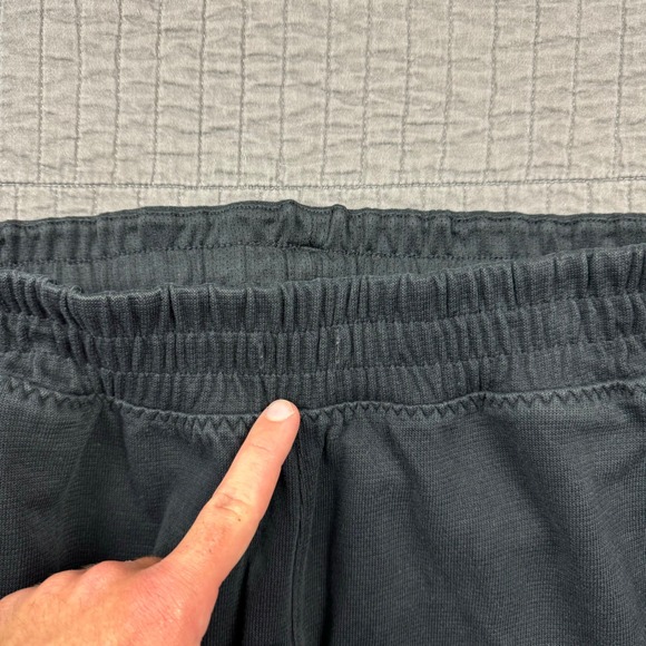 Adidas Sweatpants Men Large Black Open Hem Basketball Workout Gym Sportswear - Picture 4 of 12